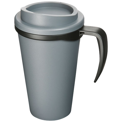 Mug isolant 350 ml promotionnel Americano® Gris et Noir